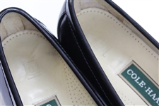 Payne Stewart's Pair of Cole Haan Pinch Tassel Black Slip-On dress Shoes with TPC Shoehorns