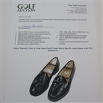 Payne Stewart's Pair of Cole Haan Pinch Tassel Black Slip-On dress Shoes with TPC Shoehorns