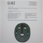 Payne Stewart's Custom Hand-Painted & Signed Golfer Themed Clay Mask JSA ALOA
