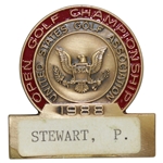 Payne Stewarts 1988 US Open at The Country Club (Brookline) Contestant Badge
