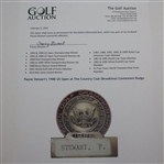 Payne Stewart's 1988 US Open at The Country Club (Brookline) Contestant Badge
