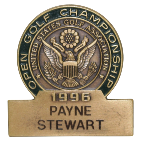 Payne Stewart's 1996 US Open at Oakland Hills Contestant Badge