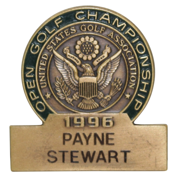 Payne Stewarts 1996 US Open at Oakland Hills Contestant Badge