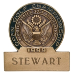 Champion Payne Stewarts 1999 U.S. Open Contestants Badge From Pinehurst 