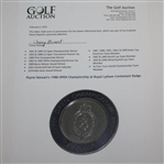 Payne Stewart's 1988 OPEN Championship at Royal Lytham Contestant Badge