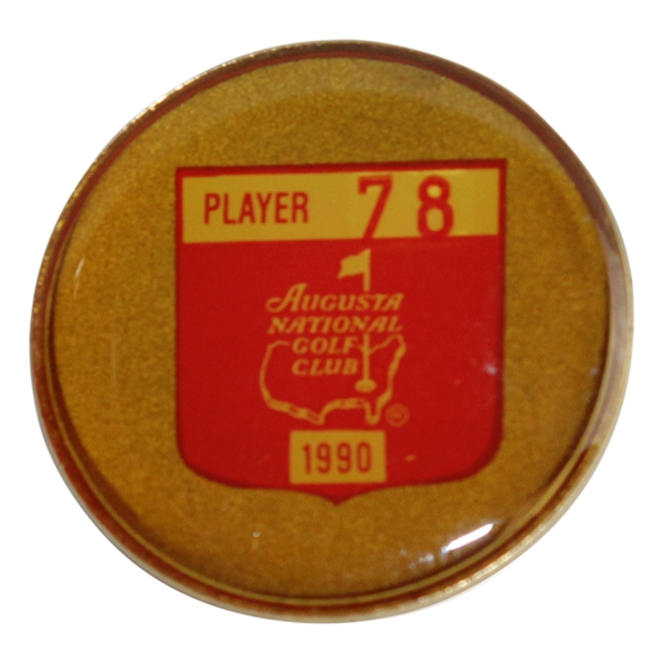Payne Stewart's 1990 Masters Tournament Contestant Badge #78