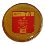 Payne Stewarts 1990 Masters Tournament Contestant Badge #78