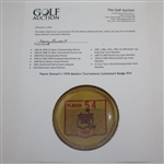 Payne Stewart's 1995 Masters Tournament Contestant Badge #54