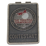 Champion Payne Stewart's 1989 PGA Championship at Kemper Lakes Contestant Badge/Clip
