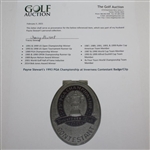 Payne Stewart's 1993 PGA Championship at Inverness Contestant Badge/Clip