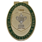 Payne Stewarts 1999 PGA Championship at Medinah Contestant Badge/Clip - Tiger Win