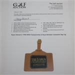 Payne Stewart's 1998 OPEN Championship at Royal Birkdale Contestant Bag Tag