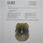 Payne Stewart's 1995 TOUR Championship at Southern Hills Contestant Badge/Clip