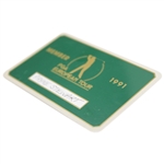 Payne Stewart's 1991 PGA European Tour Member Card
