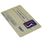 Payne Stewart's Official 1987 PGA Tour Member Card - Signed JSA ALOA