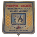 Payne Stewarts Philippine Masters Invitational Golf Championship Contestant Plate/Shield
