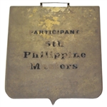 Payne Stewart's Philippine Masters Invitational Golf Championship Contestant Plate/Shield