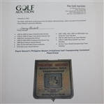 Payne Stewart's Philippine Masters Invitational Golf Championship Contestant Plate/Shield