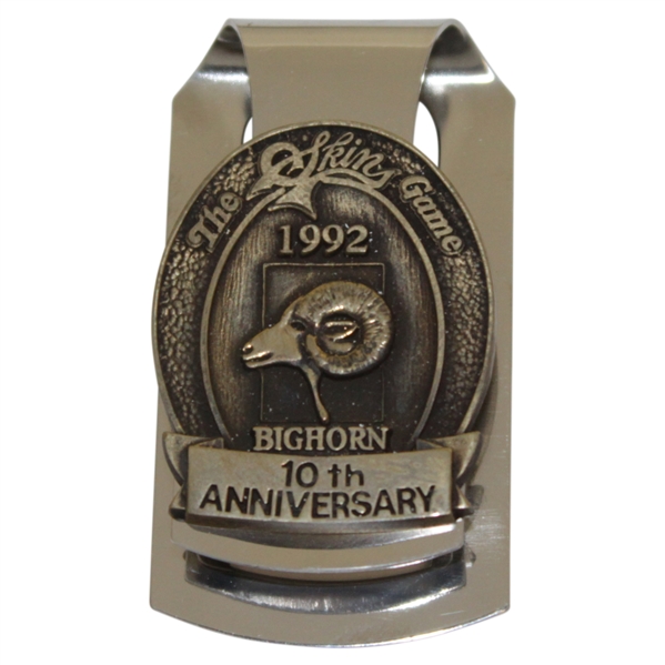 Champion Payne Stewarts 1992 The Skins Game 10th Anniversary Contestant Badge/Clip