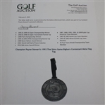 Champion Payne Stewart's 1993 The Skins Game Bighorn Contestant Metal Bag Tag