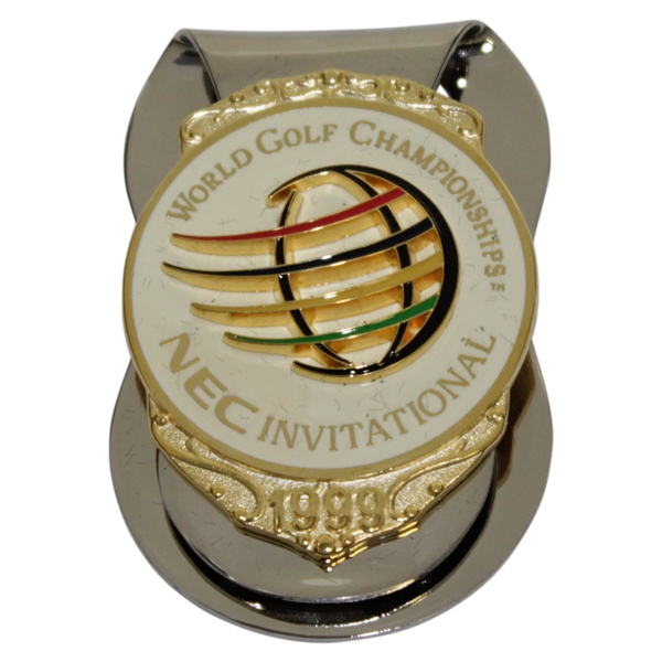 Payne Stewarts 1999 NEC Inv. World Golf Championships Contestant Badge/Clip