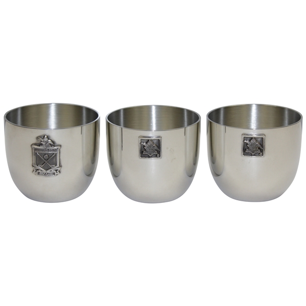 Payne Stewart's Personal Three (3) Anheuser-Busch Golf Classic Pewter Cups
