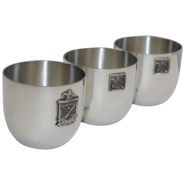 Payne Stewart's Personal Three (3) Anheuser-Busch Golf Classic Pewter Cups