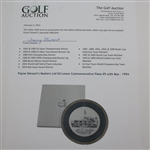 Payne Stewart's Masters Ltd Ed Lenox Commemorative Plate #5 with Box - 1994