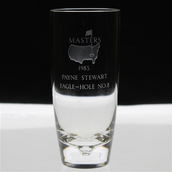 Payne Stewart's 1983 Masters Tournament Hole No. 8 Crystal Steuben Eagle Glass