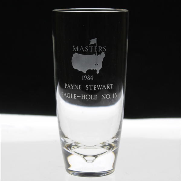 Payne Stewarts 1984 Masters Tournament Hole No. 15 Crystal Steuben Eagle Glass