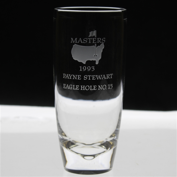 Payne Stewarts 1993 Masters Tournament Hole No. 15 Crystal Steuben Eagle Glass