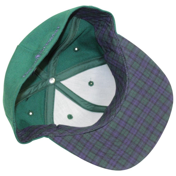 Payne Stewart Personal PS Crossed Clubs Logo Fitted Hat - Dk Green with Red/Green