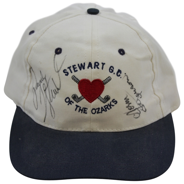Payne Stewart & Father-In-Law Signed Personal 'Stewart G.C. of the Ozarks' Hat JSA ALOA