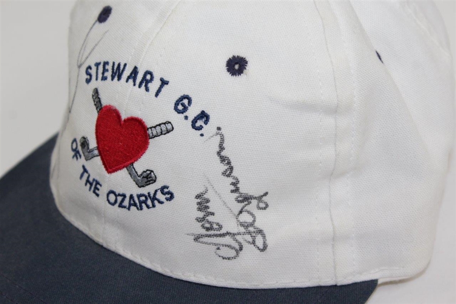 Payne Stewart & Father-In-Law Signed Personal 'Stewart G.C. of the Ozarks' Hat JSA ALOA