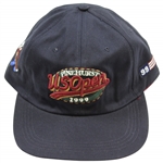 Payne Stewarts Personal 1999 US Open at Pinehurst #2 Navy Hat with Red Script