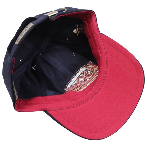 Payne Stewart's Personal 1999 US Open at Pinehurst #2 Navy Hat with Red Script