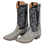 Payne Stewart's Personal Lucchese Handmade Full Quill Ostrich Western Boots - Size 11 1/2