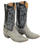 Payne Stewart's Personal Lucchese Handmade Full Quill Ostrich Western Boots - Size 11 1/2