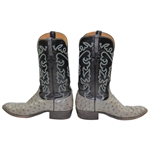 Payne Stewart's Personal Lucchese Handmade Full Quill Ostrich Western Boots - Size 11 1/2