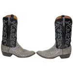 Payne Stewart's Personal Lucchese Handmade Full Quill Ostrich Western Boots - Size 11 1/2