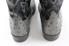 Payne Stewart's Personal Lucchese Handmade Full Quill Ostrich Western Boots - Size 11 1/2