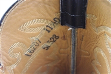 Payne Stewart's Personal Lucchese Handmade Full Quill Ostrich Western Boots - Size 11 1/2