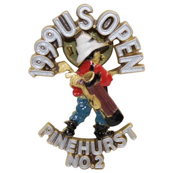 Payne Stewarts Personal 1999 US Open at Pinehurst No. 2 Golf Lad/Putter Boy Pin