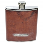 Payne Stewarts Personal POLO Leather & Stainless Steel 6oz Flask with Engraved WPS Cap 