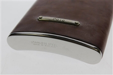 Payne Stewart's Personal POLO Leather & Stainless Steel 6oz Flask with Engraved WPS Cap 