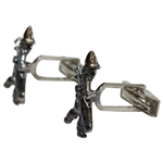 Payne Stewart's Personal Pinehurst Fiskin & Parker Golf Lad Cuff Links & Tie Pin