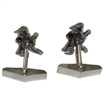 Payne Stewart's Personal Pinehurst Fiskin & Parker Golf Lad Cuff Links & Tie Pin
