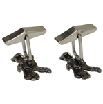 Payne Stewart's Personal Pinehurst Fiskin & Parker Golf Lad Cuff Links & Tie Pin
