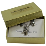 Payne Stewart's Personal Pinehurst Fiskin & Parker Golf Lad Cuff Links & Tie Pin