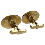 Payne Stewart's 18ct Gold Hall Marked Smurfit European Open Cuff Links in Original Box